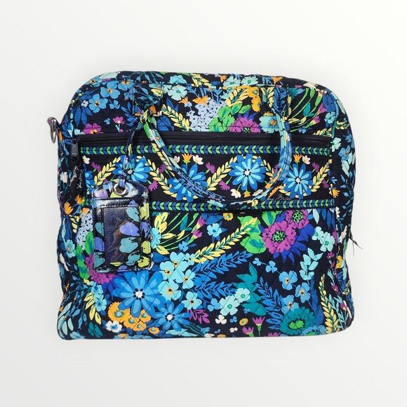 Vera Bradley MIDNIGHT BLUES X-Large Weekender Bag Duffle - Picture 1 of 12